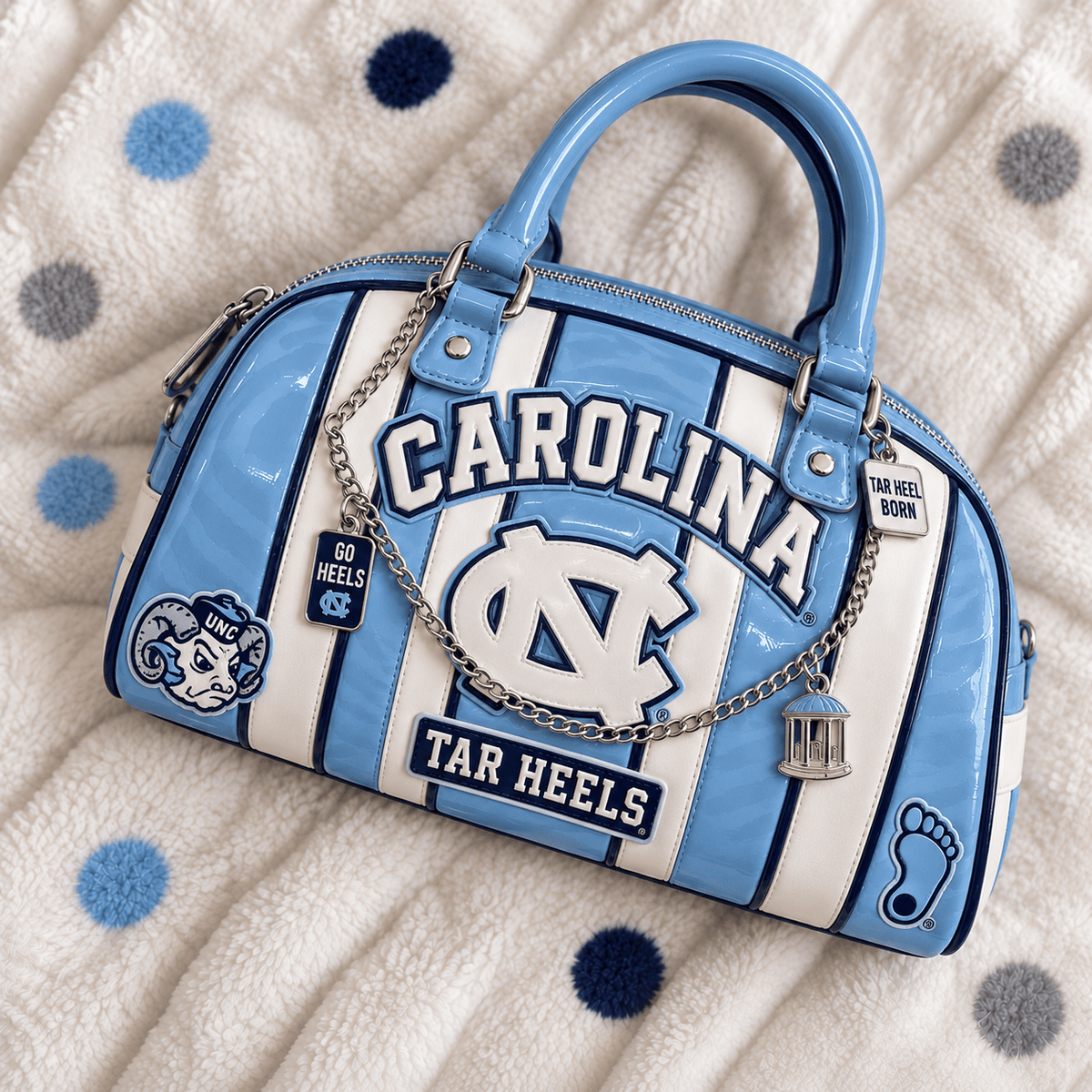 UNC Patent Leather Handbag NTKO
