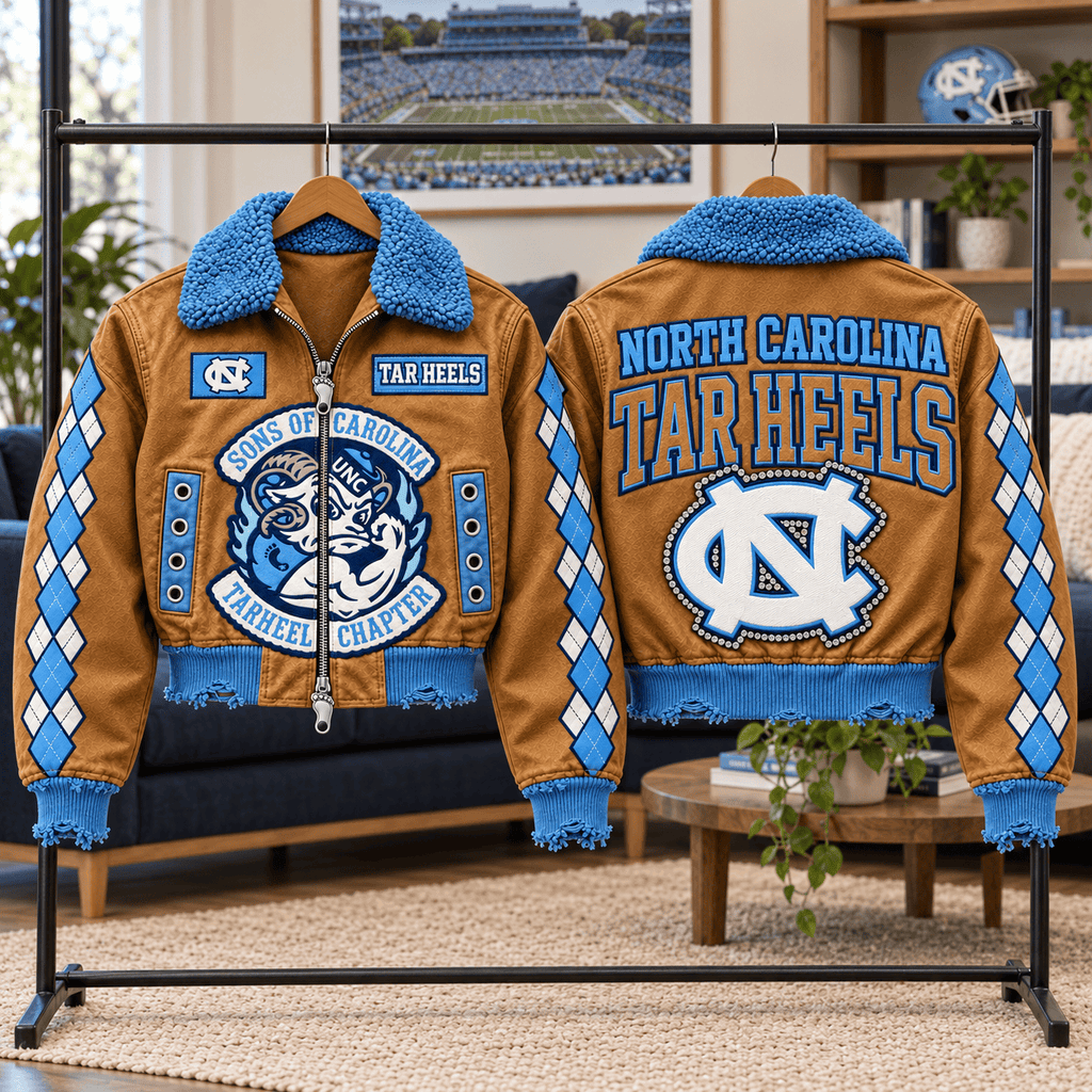 UNC Cropped Bomber Jacket NTKO
