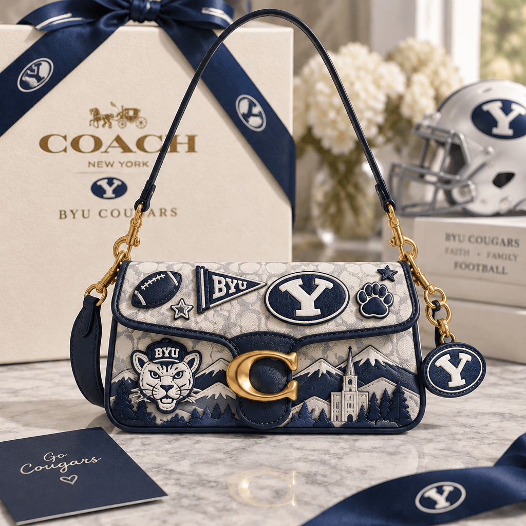 Premium BYU Coach Shoulder Cross With Charm LNTH