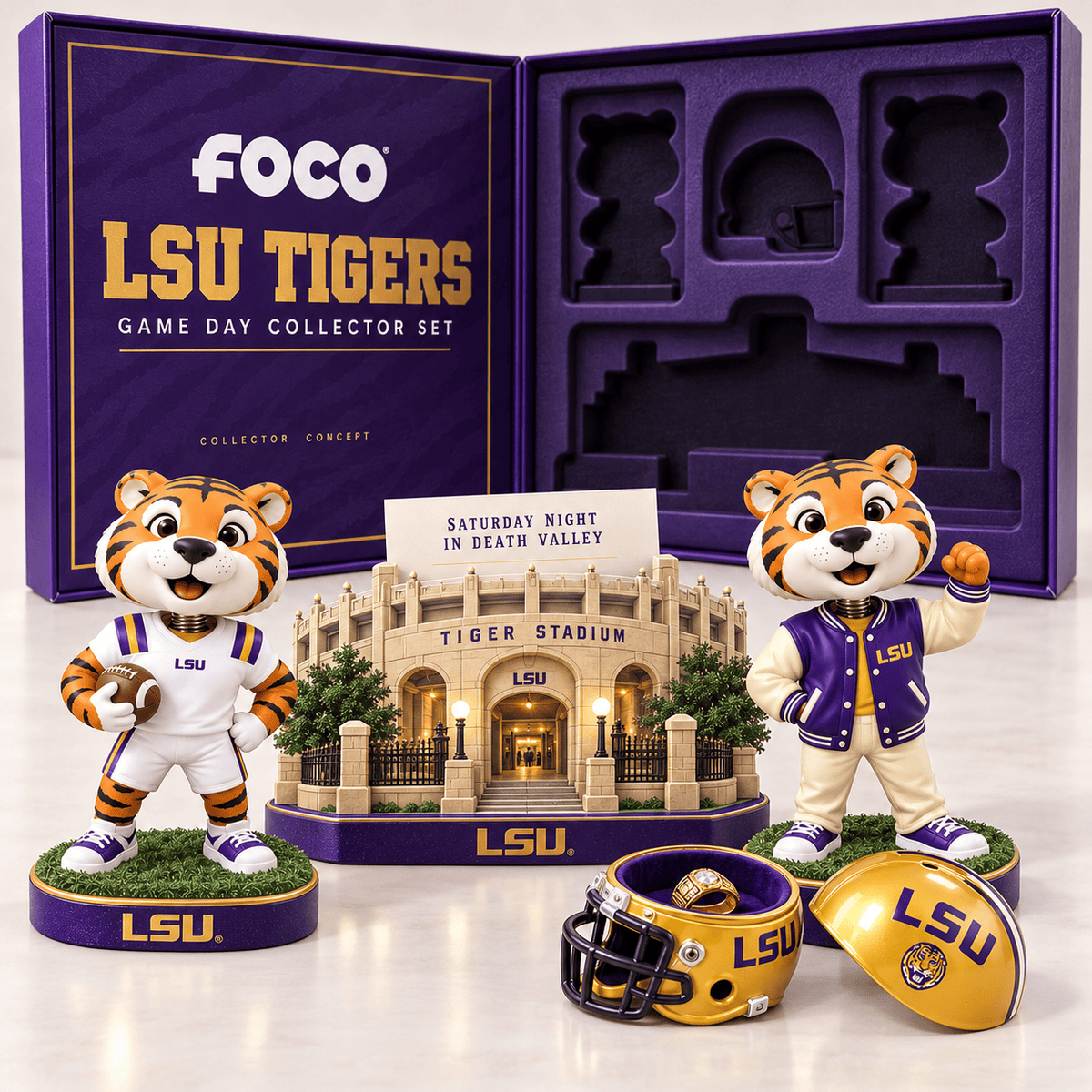 LSU Premium Collectible Figure Set TMH