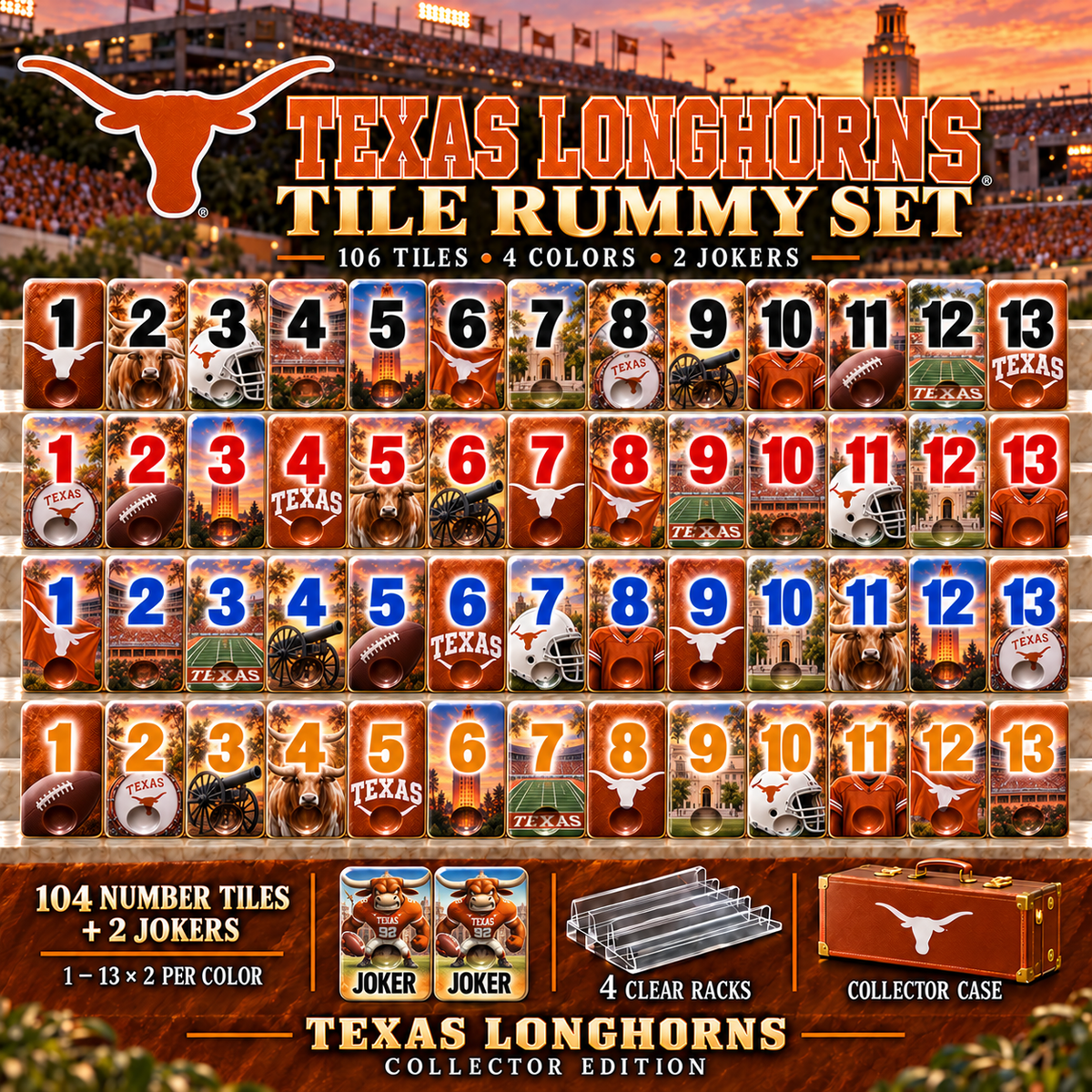TLS Deluxe Rummy Game Set NTVA