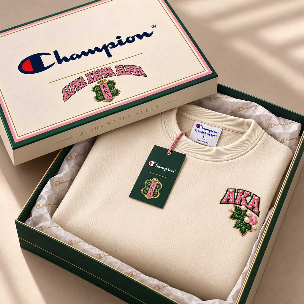 AKA Premium Embroidered Crewneck Sweatshirt BMD