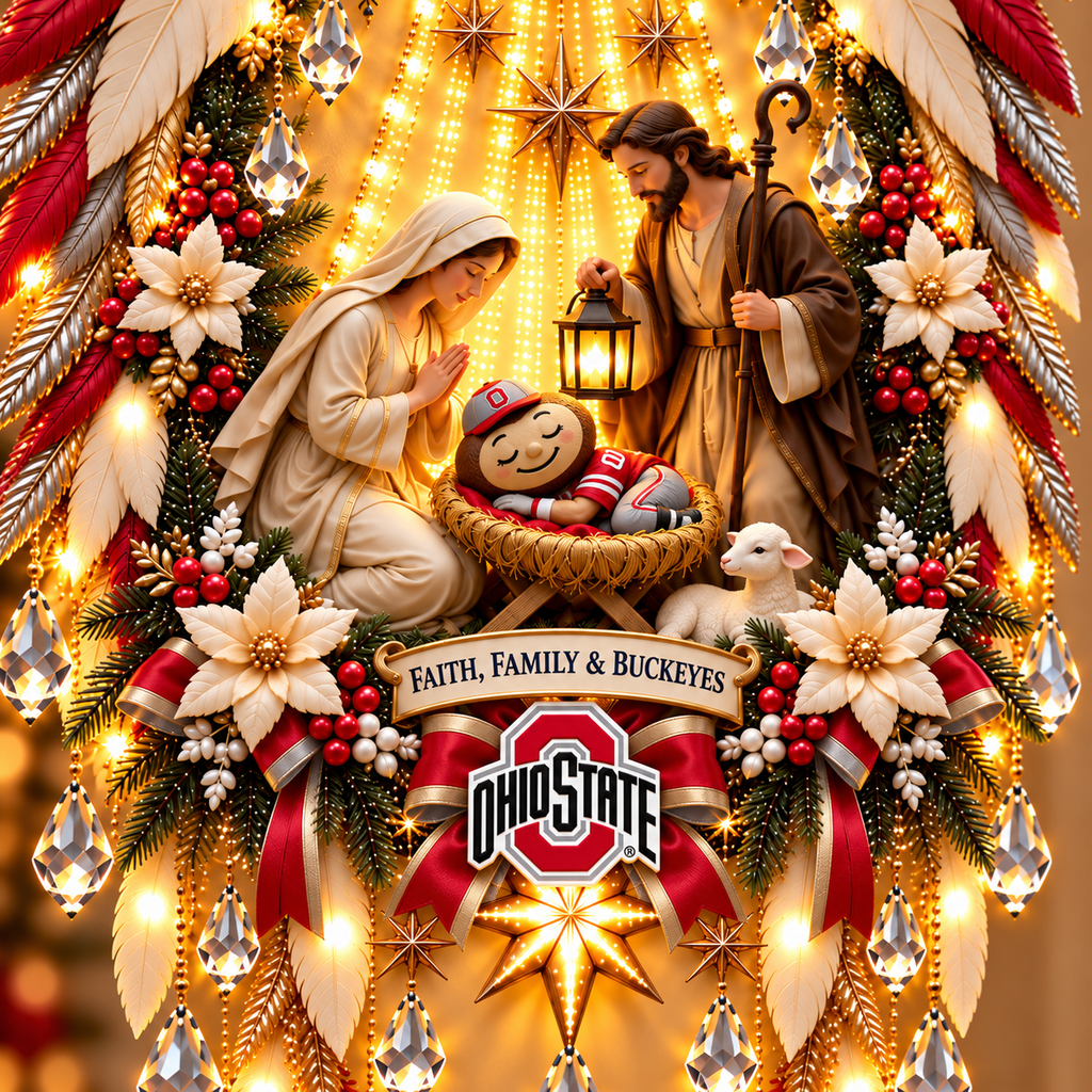OSB Illuminated Christmas Nativity Angel Wings PNPA
