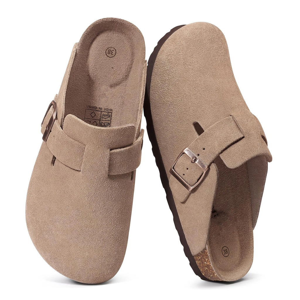 CRACOMIN Women Classic Clogs Cork Footbed Slippers Slip-on Cork Sandals Feamle Unisex Beach Shoes Outdoor Men Mules And Clogs