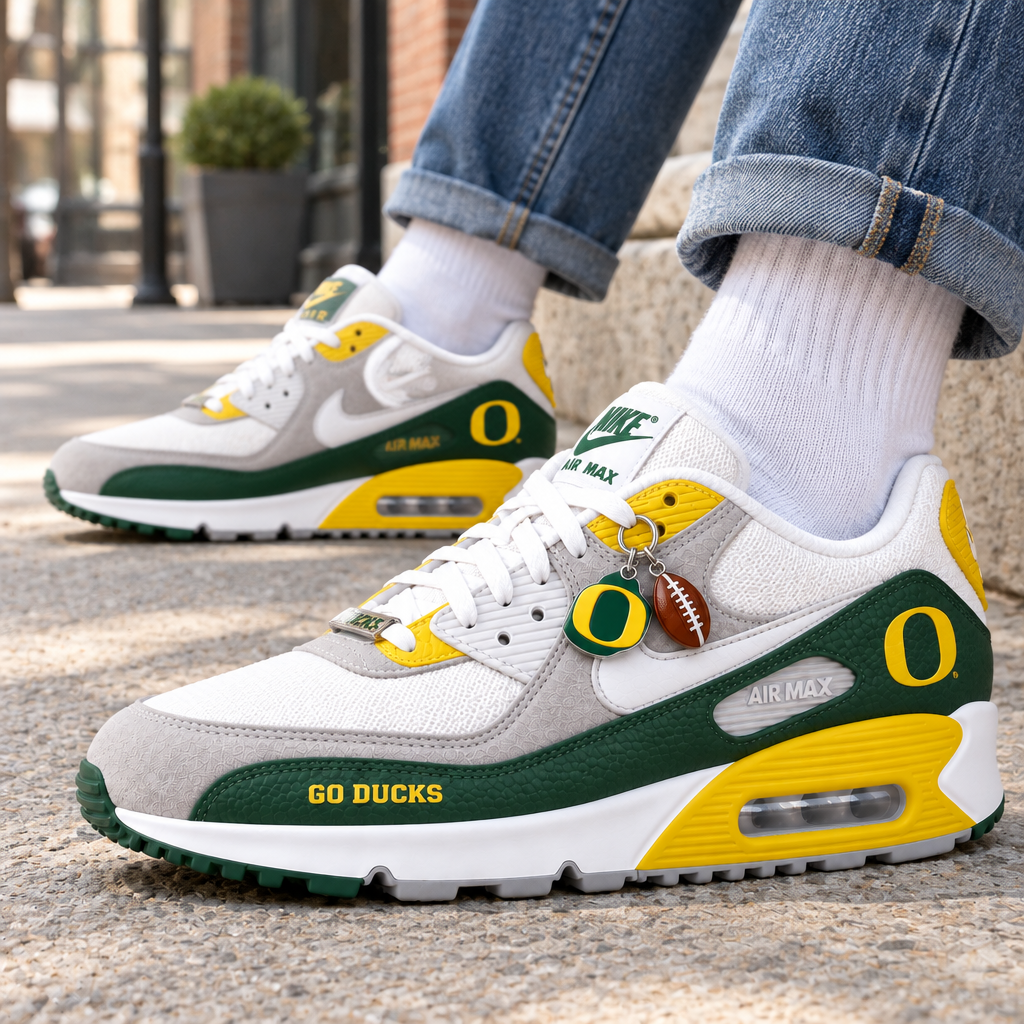 Oregon Ducks Premium Low-Top Sneakers