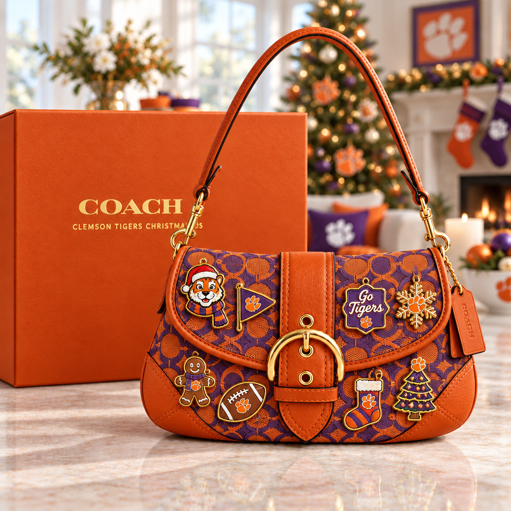 Clemson Tigers Soho Bag With Charm